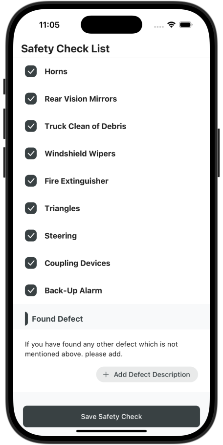 Driver Checklist Two